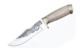 Нож "ЗОДИАК" Сталь- AUS-8, рукоять-дерево ( Кизляр)