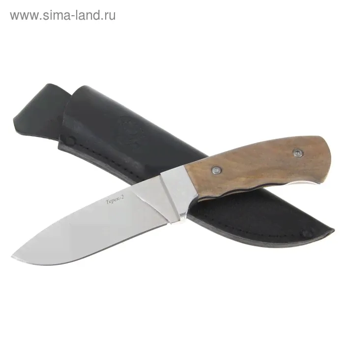Нож нескладной «Терек-2» (дерево-орех) ст. гарда сталь AUS8,г. Кизляр-0