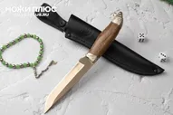 Нож туристический Кизляр Нож Хищник D2 мельхиор Кизляр