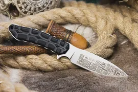 🛍 Нож туристический Aztec D2 StoneWash G10 Kydex Kizlyar Supreme Кизляр Суприм