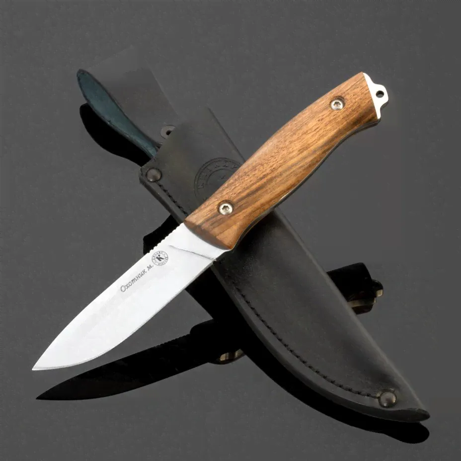 Нож Кизляр ПП Охотник малый, сталь AUS-8 Stonewash, рукоять орех