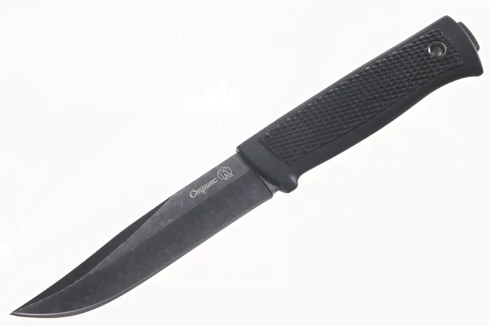 Нож Кизляр Стрикс Stonewash черный\эластрон 014305-0