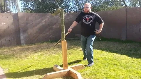 Draw cutting with a Caucasian Shashka by Kizlyar