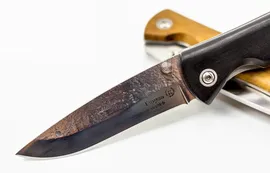 Складной нож Гюрза, сталь Х12МФ, граб, Кизляр