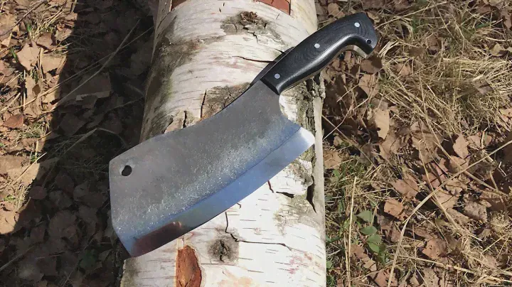 Тяпка для мяса из кованой стали х12мф от кузницы «Акела».