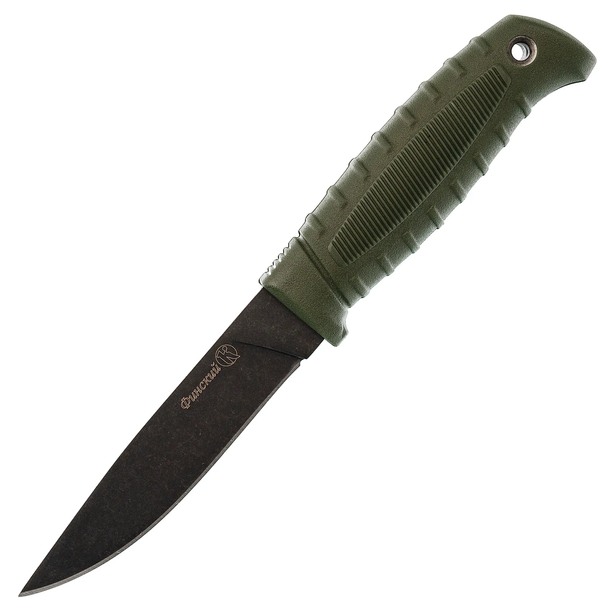 Нож Финский, сталь AUS-8, олива, Кизляр-0