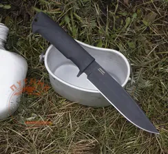 Кизляр Милитари черный, черная рукоять