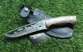 Нож фиксированный г. Кизляр "Хищник" сталь 65х13 эко