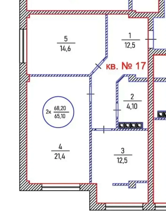 Продам двухкомнатную квартиру в новостройке 68.0 м² этаж 5/9 город Кизляр улица Имени Юрикова В. Ю 5 Дом по ул. Юрикова-0