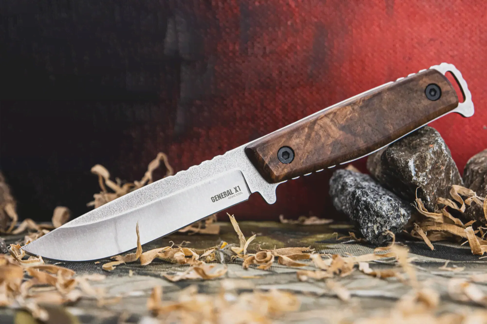 Нож Кизляр Суприм RedSteel GENERAL X1 420HC (art.: 3920becd7768c)-2