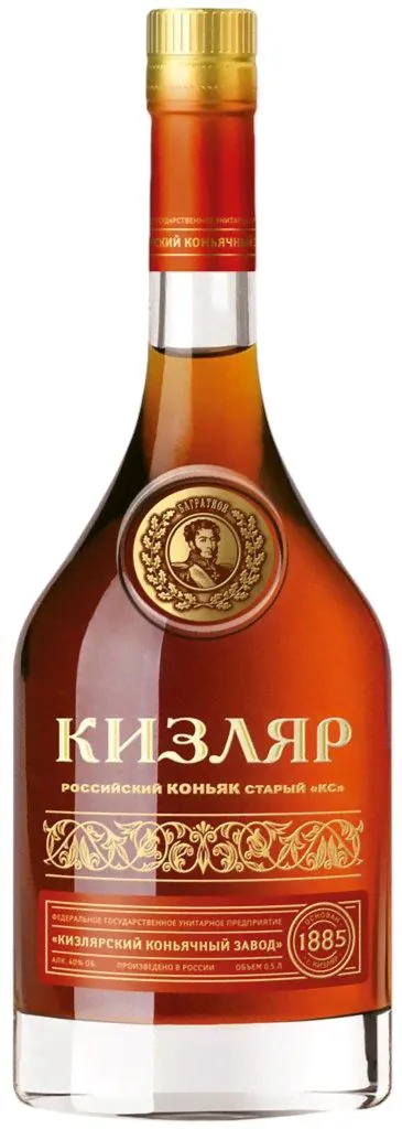 Коньяк Старый КС Кизляр 0,5 40% (Кизляр) (039), бут-0