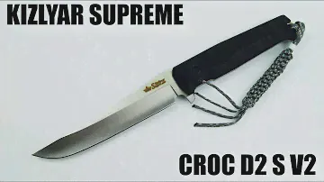 Croc, Steel D2, Satin (Kizlyar Supreme)