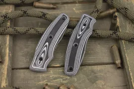 Накладки для ножей CityHunter и Urban из G10 Black+White Kizlyar Supreme Кизляр Суприм (art.: 3920bd0da718c)