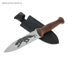 Нож "Альпинист" г. Кизляр, рукоять-дерево, сталь 65Х13
