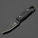 Нож ПП Кизляр Еж, сталь AUS-8 черный Stonewash, рукоять черный пластик артикул 014205