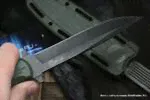 Нож разведчика Кизляр зеленый НР-18 черный stonewash