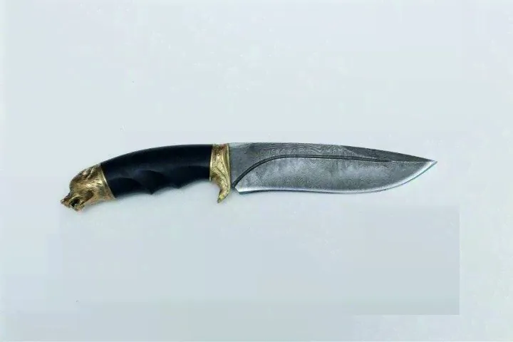 Нож туристический "Сафари-1", латунь, Кизляр-0