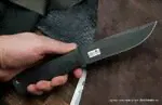 Нож Кизляр Речной, клинок - Стоунвош черный-0
