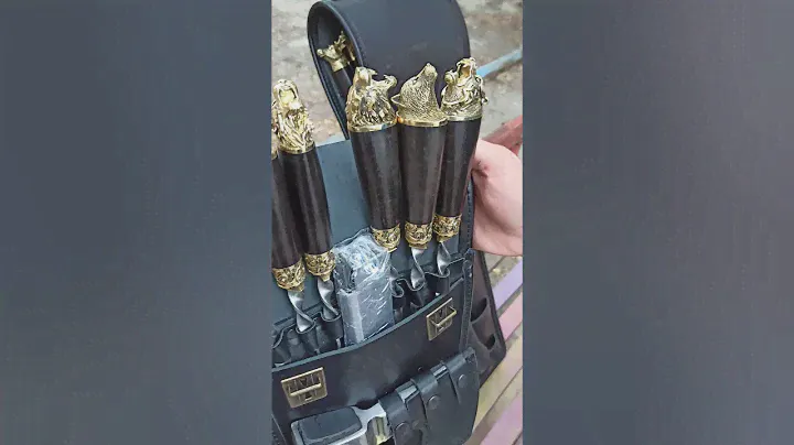 Шашлычный набор в кожаном колчан