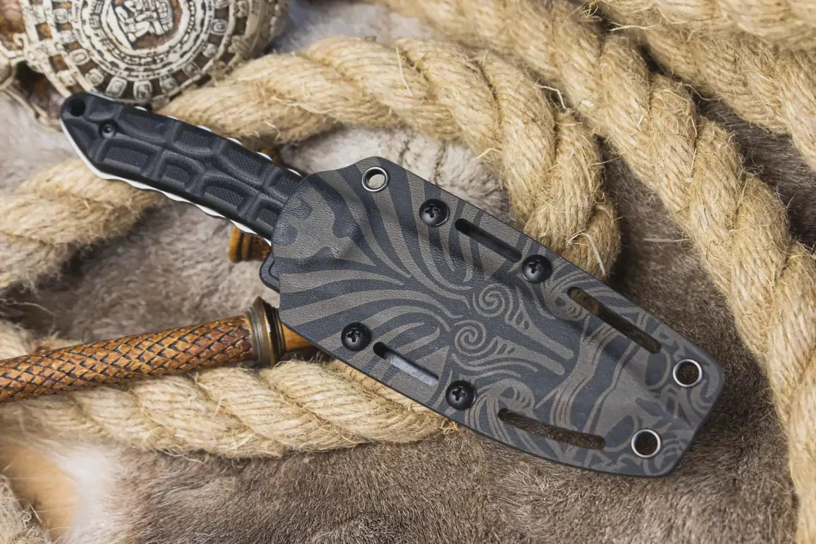ТУРИСТИЧЕСКИЙ НОЖ AZTEC D2 KYDEX КИЗЛЯР СУПРИМ (art.: 3920b774dae34)-3