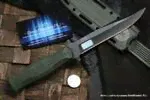 Нож разведчика Кизляр зеленый НР-18 черный stonewash-3