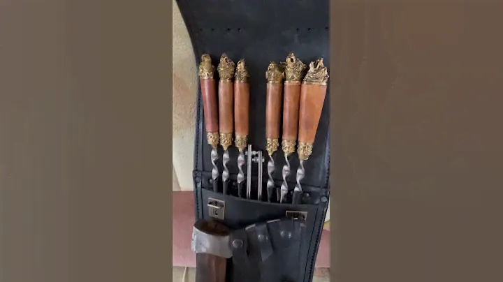Шашлычный Набор Кизляр в Колчане из натуральной кожи