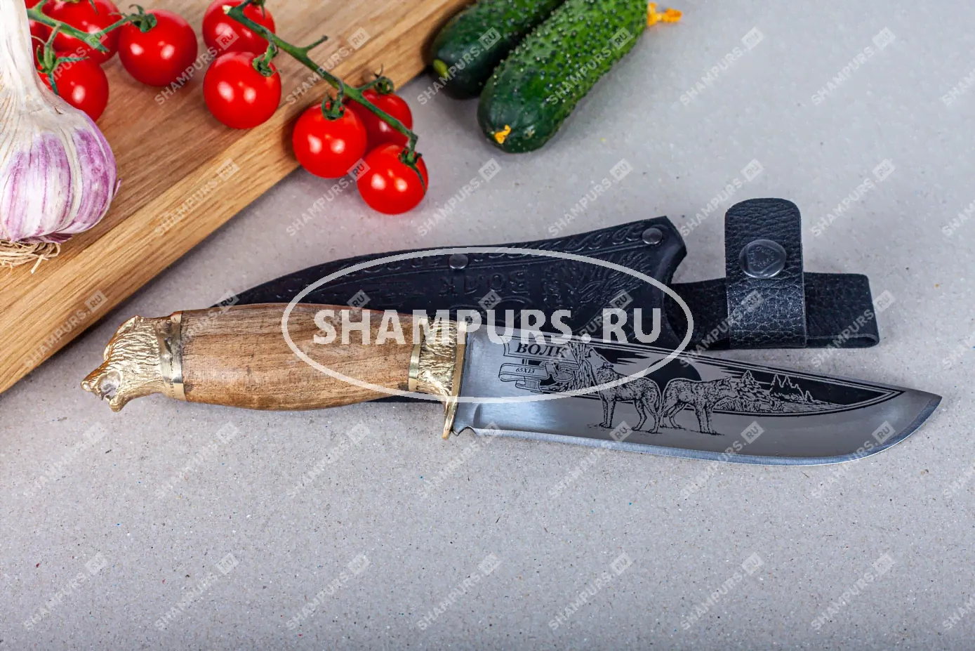 Нож Кизляр - Волк латунь