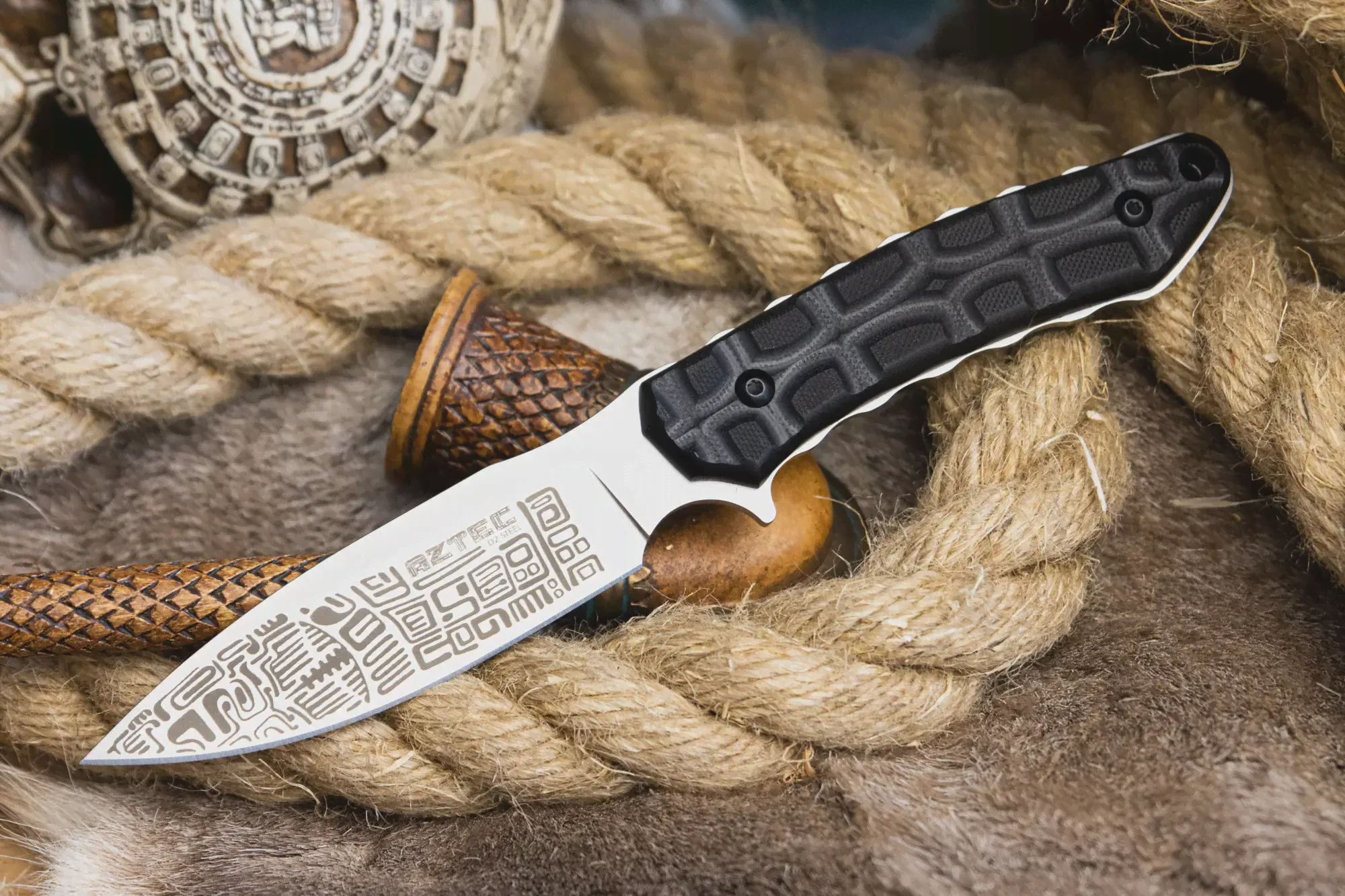 ТУРИСТИЧЕСКИЙ НОЖ AZTEC D2 KYDEX КИЗЛЯР СУПРИМ (art.: 3920b774dae34)-0