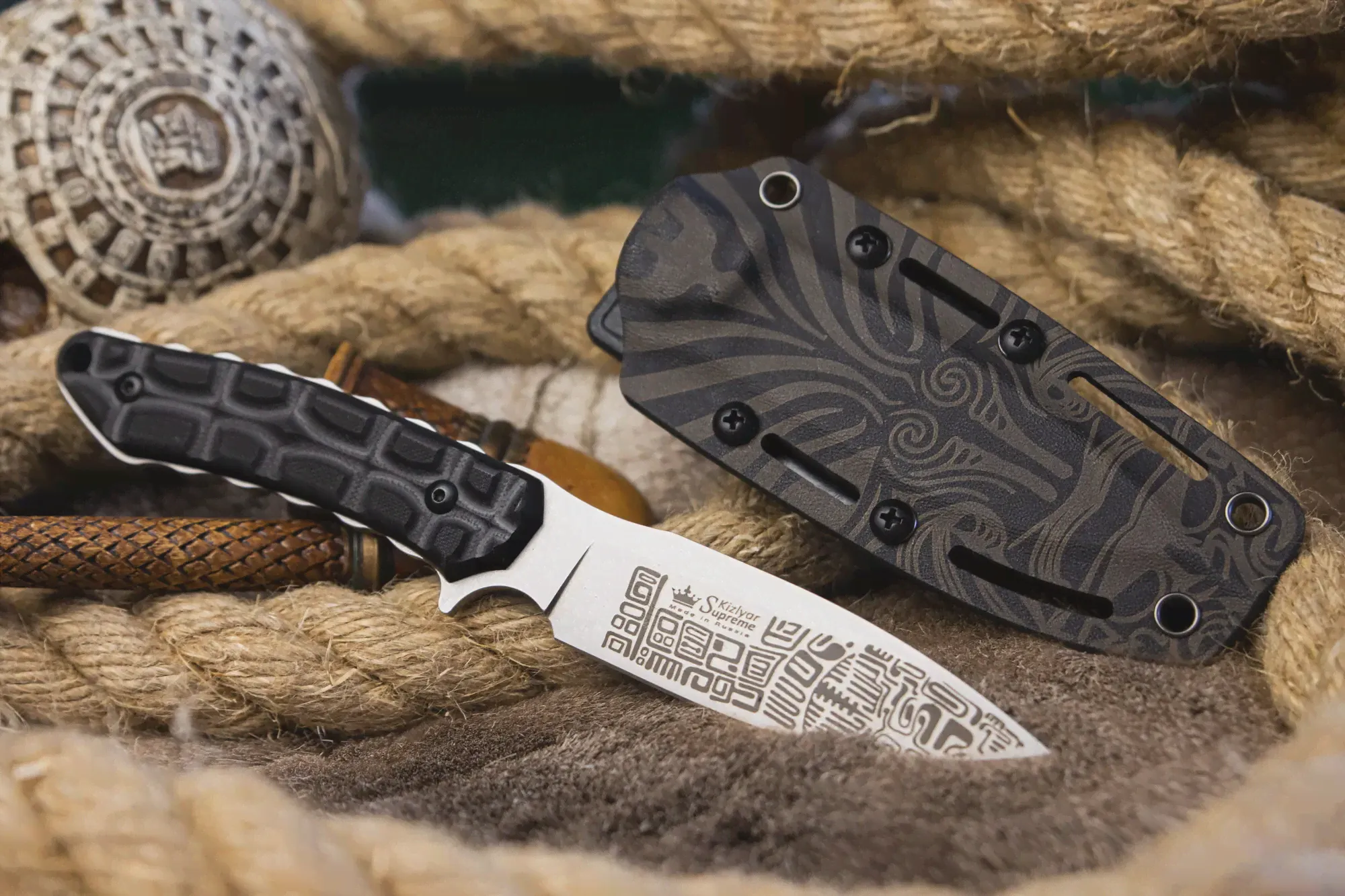 ТУРИСТИЧЕСКИЙ НОЖ AZTEC D2 KYDEX КИЗЛЯР СУПРИМ (art.: 3920b774dae34)-2