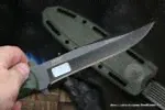 Нож разведчика Кизляр зеленый НР-18 черный stonewash-0